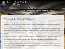 Tablet Screenshot of esplanadeplace.com